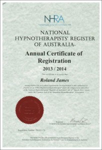 Annual Hypnosis Certificate