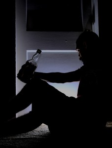 drinking and stress man
